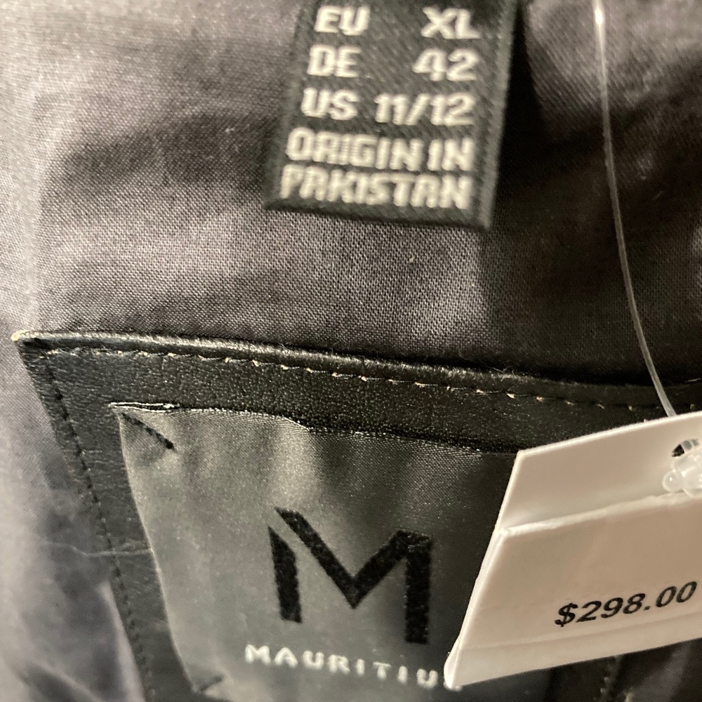 NWT  Mauritius Distressed Lamb Skin Moto Zip-Up Jacket 🤩🤩 - Picture 9 of 16